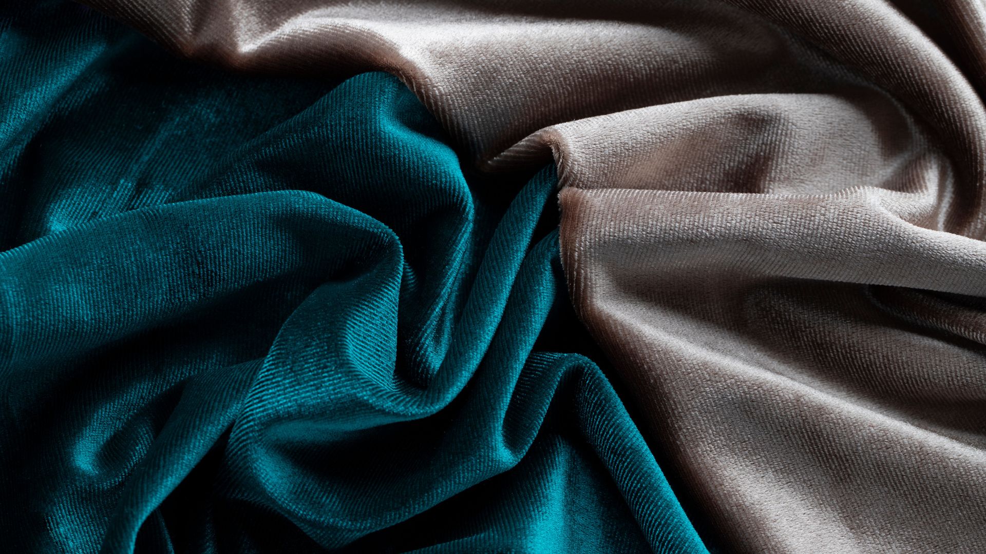 fabric and leather